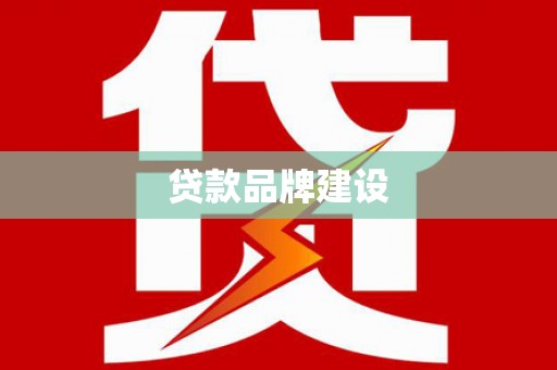温宿贷款品牌建设