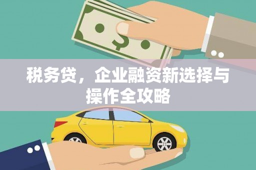 温宿税务贷，企业融资新选择与操作全攻略