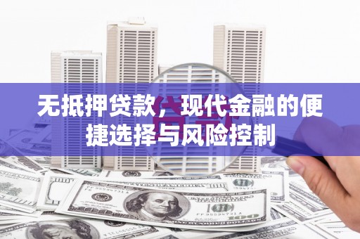 温宿无抵押贷款，现代金融的便捷选择与风险控制