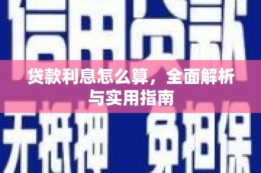 温宿贷款利息怎么算，全面解析与实用指南