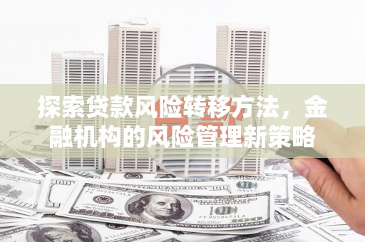 温宿探索贷款风险转移方法，金融机构的风险管理新策略