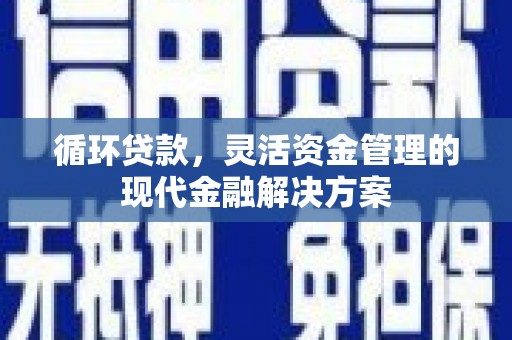 温宿循环贷款，灵活资金管理的现代金融解决方案