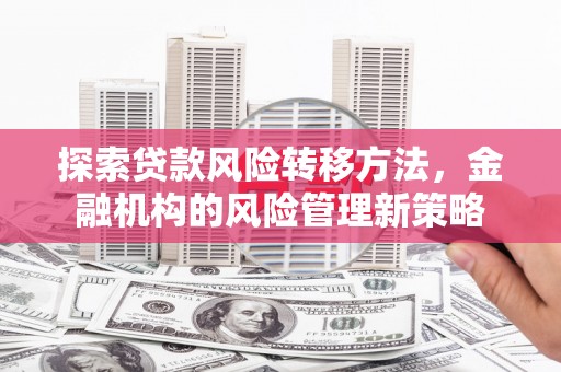 温宿探索贷款风险转移方法，金融机构的风险管理新策略