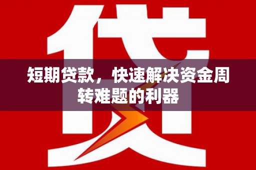 温宿短期贷款，快速解决资金周转难题的利器