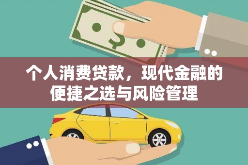 温宿个人消费贷款，现代金融的便捷之选与风险管理