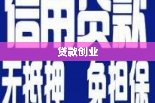 温宿贷款创业