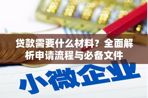 温宿贷款需要什么材料？全面解析申请流程与必备文件