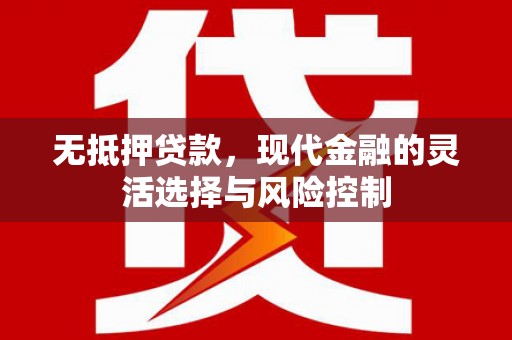 温宿无抵押贷款，现代金融的灵活选择与风险控制