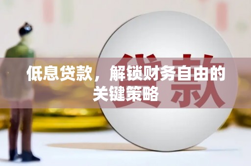 温宿低息贷款，解锁财务自由的关键策略