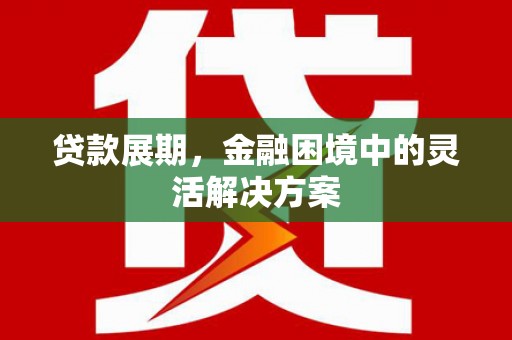 温宿贷款展期，金融困境中的灵活解决方案