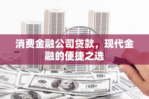 温宿消费金融公司贷款，现代金融的便捷之选
