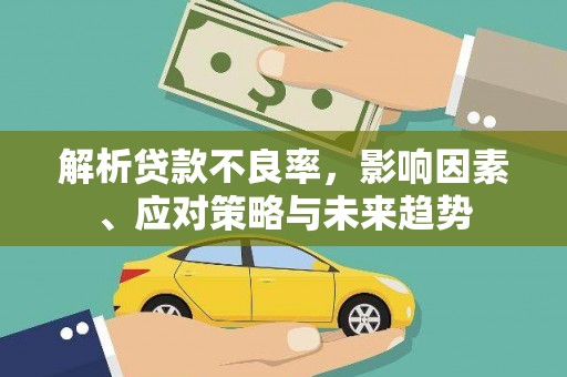 温宿解析贷款不良率，影响因素、应对策略与未来趋势
