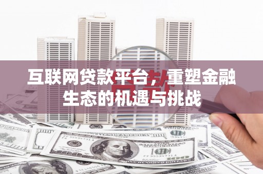 温宿互联网贷款平台，重塑金融生态的机遇与挑战