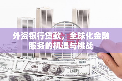 温宿外资银行贷款，全球化金融服务的机遇与挑战