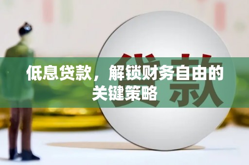 温宿低息贷款，解锁财务自由的关键策略