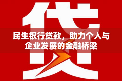 温宿民生银行贷款，助力个人与企业发展的金融桥梁
