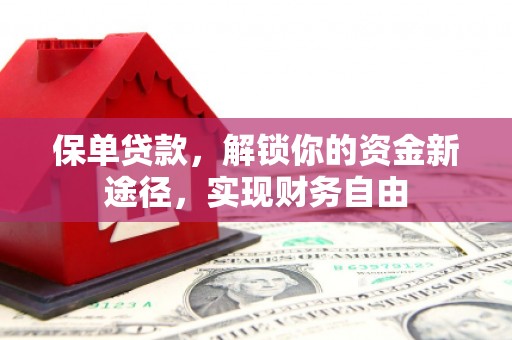 温宿保单贷款，解锁你的资金新途径，实现财务自由
