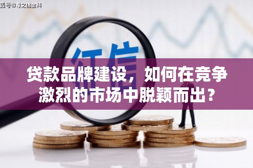 温宿贷款品牌建设，如何在竞争激烈的市场中脱颖而出？