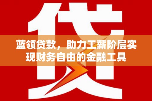 温宿蓝领贷款，助力工薪阶层实现财务自由的金融工具