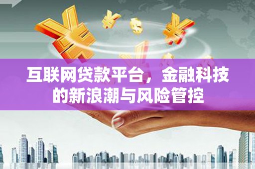 温宿互联网贷款平台，金融科技的新浪潮与风险管控
